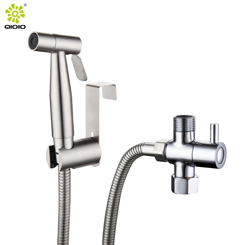 Stainless Steel Handheld Douche Bidet Toilet Spray Handheld Bidet Sprayer For Toilet