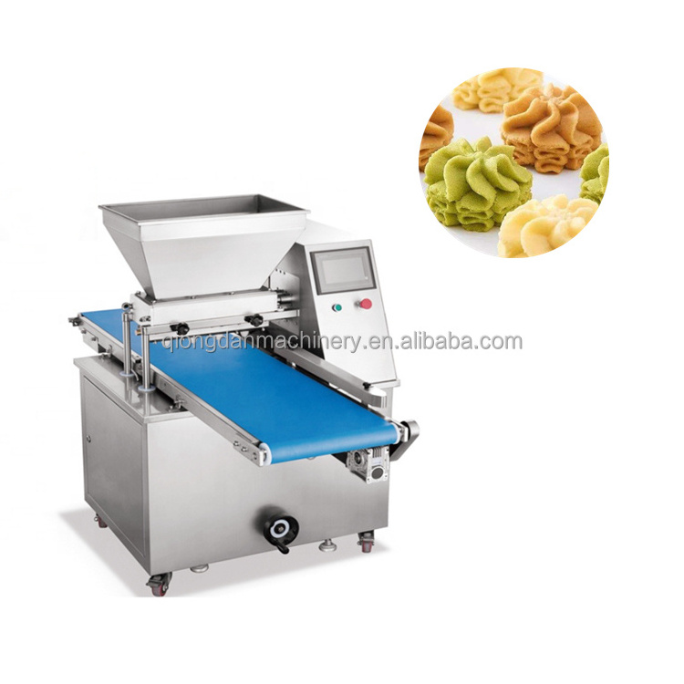 Design Automatic Multidrop Mini Fortune Maker Jenny Cookie Extruder Machine with Cutter automatic cookie decorating machine