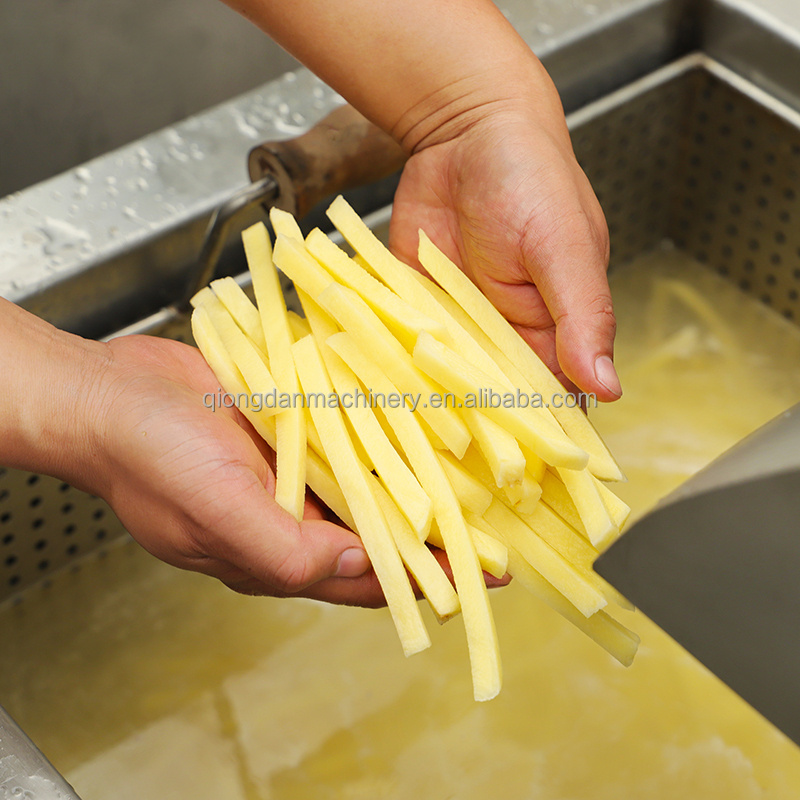 Whole frozen french fries production line from washing peeling to packing machine to make potato chips price on sale