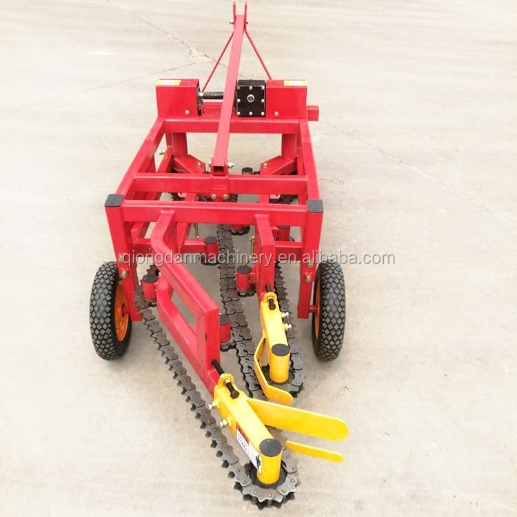 Tractor peanut garlic ginger single row potato harvester machinery small sweet potato digger