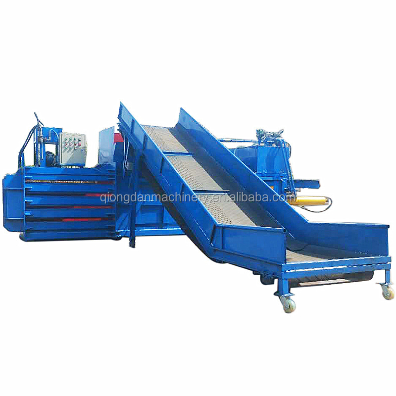 Horizontal cardboard compactor jewel foam automatic paper hydraulic cardboard waste pet baler baling press machine