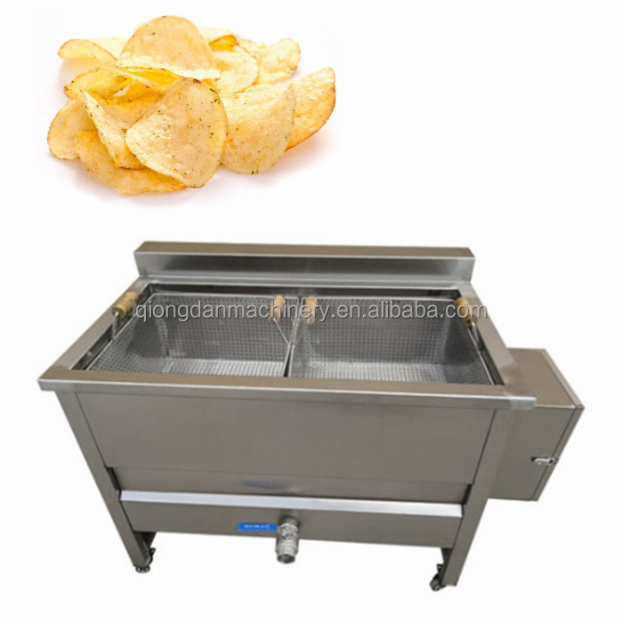 Industrial equipment in burger king french fries chicken basket type deep fryer machine Peanut banana chips frying machine