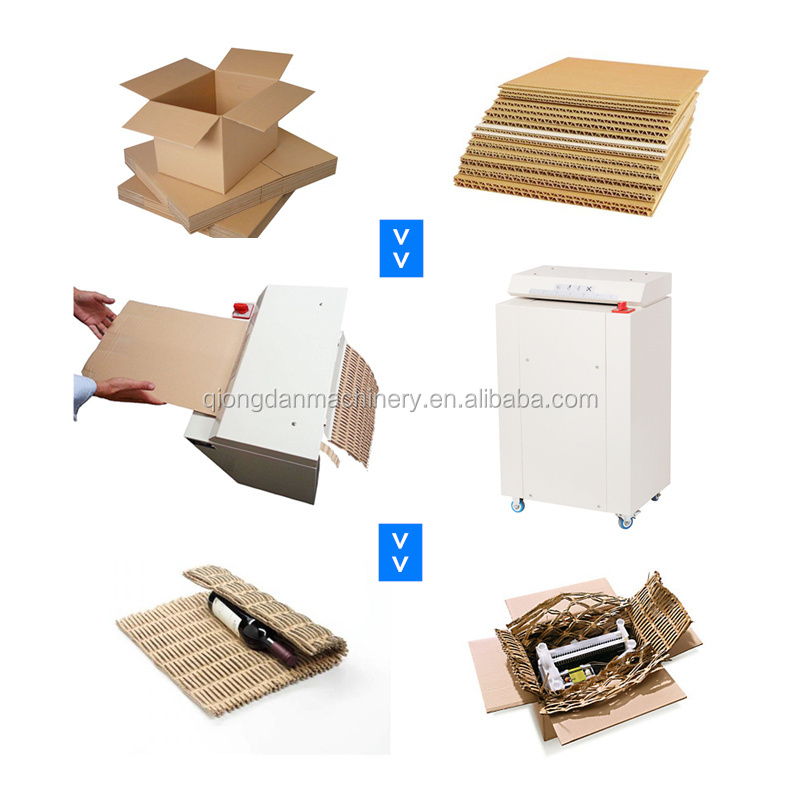 Newly design factory supply heavy duty cardboard shredder office paper shredder portable crinkle shredded paper machine