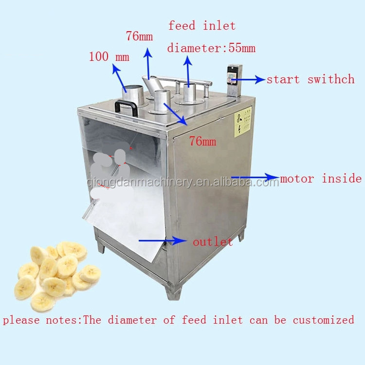 Multifunctional Fruit Lemon Slicer Machine Thai Banana Slicing Machine Cucumber Yam Onion Rings Cutter