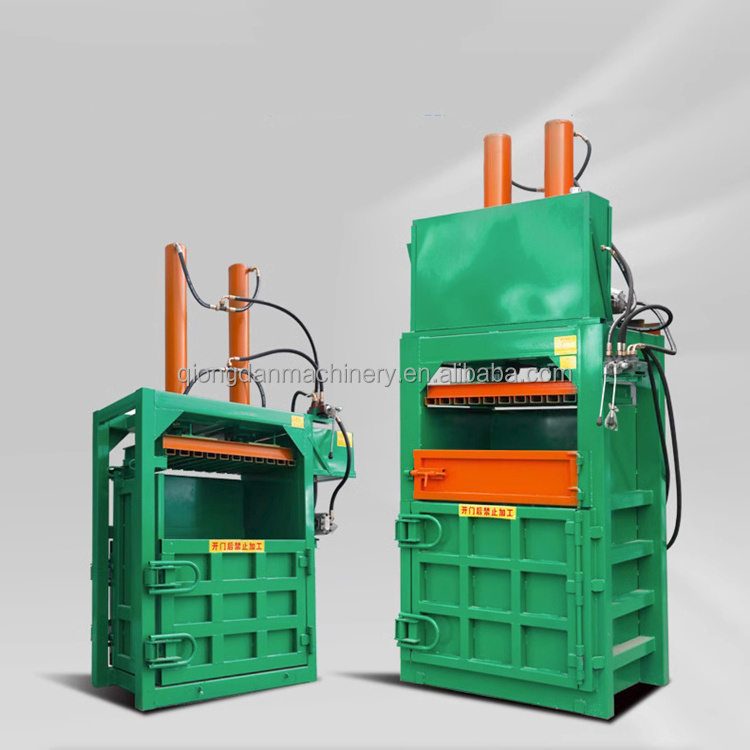 Factory Supply Hydraulic Pressure Vertical Coir Fiber Baling Machine Coconut Fiber Baler equipment Carton Tire Baler Machine