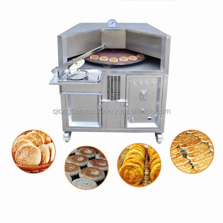 Naan tandoor oven for pizza chapati roti pita bread oven round commercial rotating pita bread oven