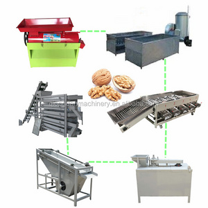 Automatic Walnut Shell Breaker Removal Cracker shelling Pecan Nut Sheller Black Walnut Cracking Machine