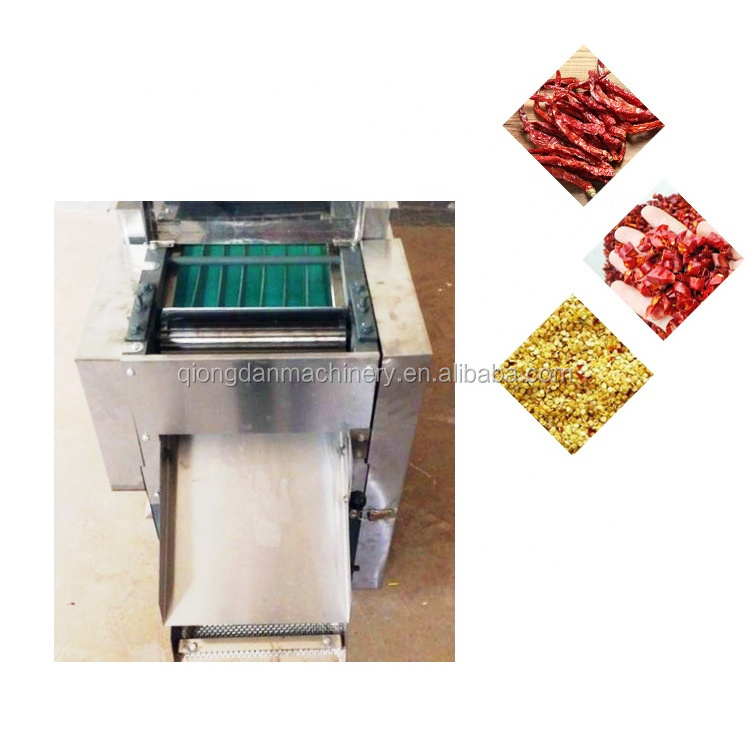 Automatic Pepper Jalapeno Slices Red Chilli Cutting Machine Peppers Seeds Removing machine