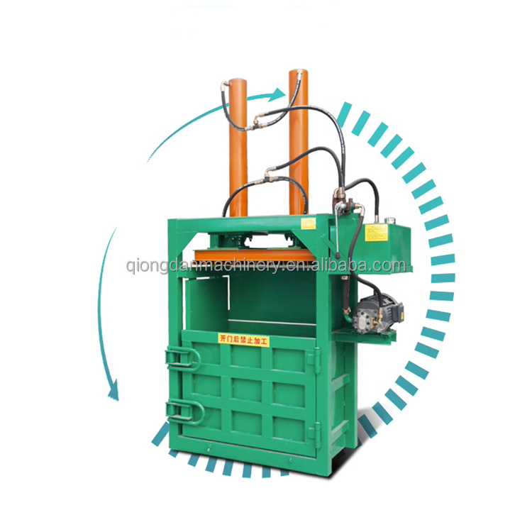 Factory Supply Hydraulic Pressure Vertical Coir Fiber Baling Machine Coconut Fiber Baler equipment Carton Tire Baler Machine