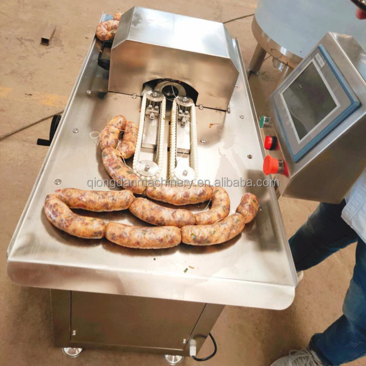 Double-chips Electric Sausage Tying Machine Automatic Sausage Linker&twist Machine sausage Casing Tying Machine