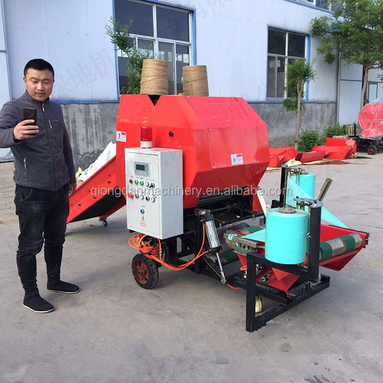 Square Pine Straw Baler For Sale Rice Straw Baling Machine Hay And Straw Baler Silage Bale Wrap Net Machine