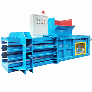 Horizontal hydraulic waste paper baler bailing compactor machine for plastic film wool cotton