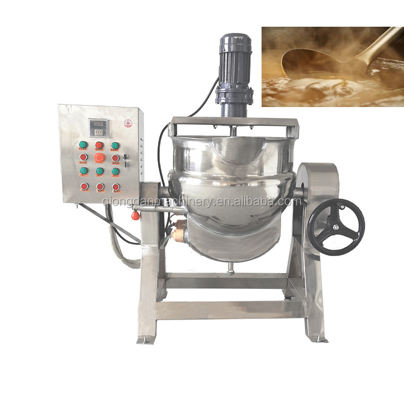 Industrial Steam Jacketed Cooking Vat 1000 Liter Cooking Pot Rice Egg Peanut Boiling Machine