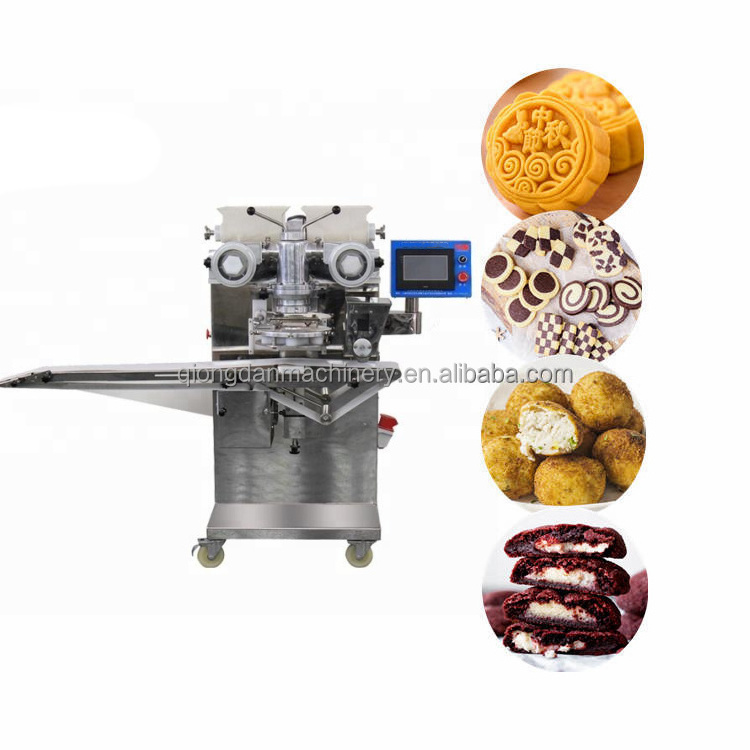 Automatic Mooncake Encrust and Form Kuba Falafel   Coxinha Maker Machine a Croquette  Tamale Making Machine