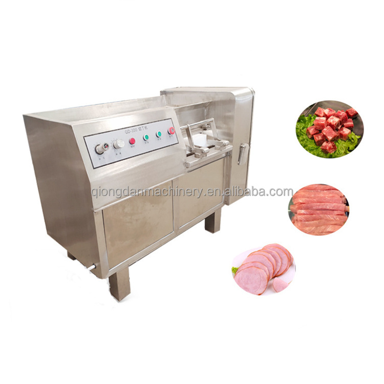 High-speed Dicing Cube Machine Automatic Mince Mini Raw Frozen Cuber Home Use Stainless Steel Meat Dicer