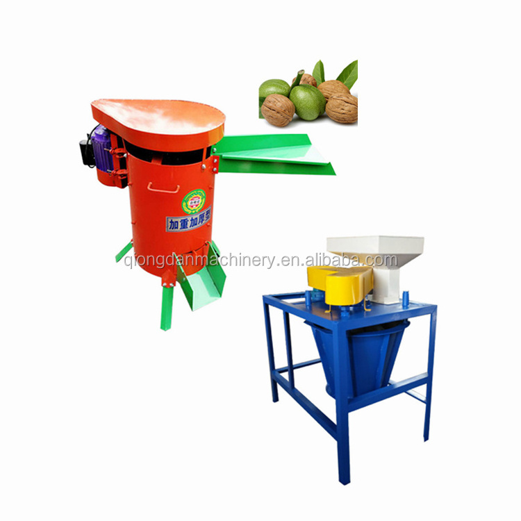 Automatic Walnut Shell Breaker Removal Cracker shelling Pecan Nut Sheller Black Walnut Cracking Machine