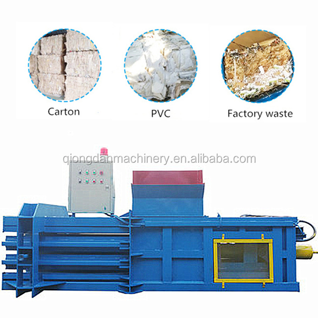 Horizontal cardboard compactor jewel foam automatic paper hydraulic cardboard waste pet baler baling press machine