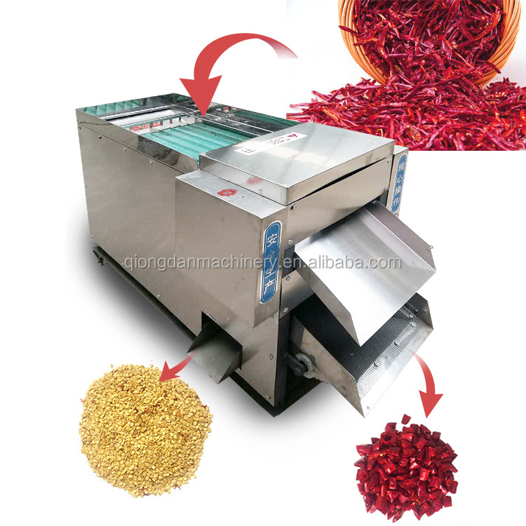 Automatic Pepper Jalapeno Slices Red Chilli Cutting Machine Peppers Seeds Removing machine