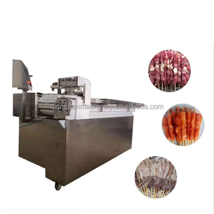 Electric Chicken Skewer Souvlaki Satay grill Machine meat wearing equipment Cheap Kebab string Barbecue Machine