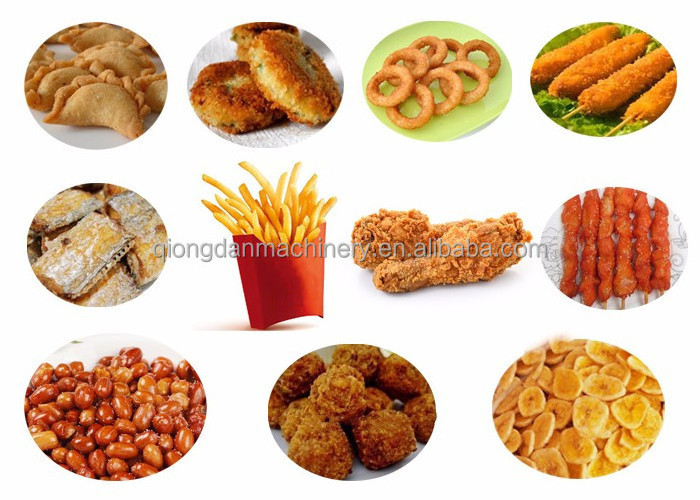 Industrial equipment in burger king french fries chicken basket type deep fryer machine Peanut banana chips frying machine