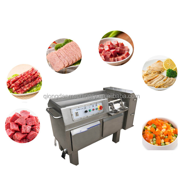 High-speed Dicing Cube Machine Automatic Mince Mini Raw Frozen Cuber Home Use Stainless Steel Meat Dicer