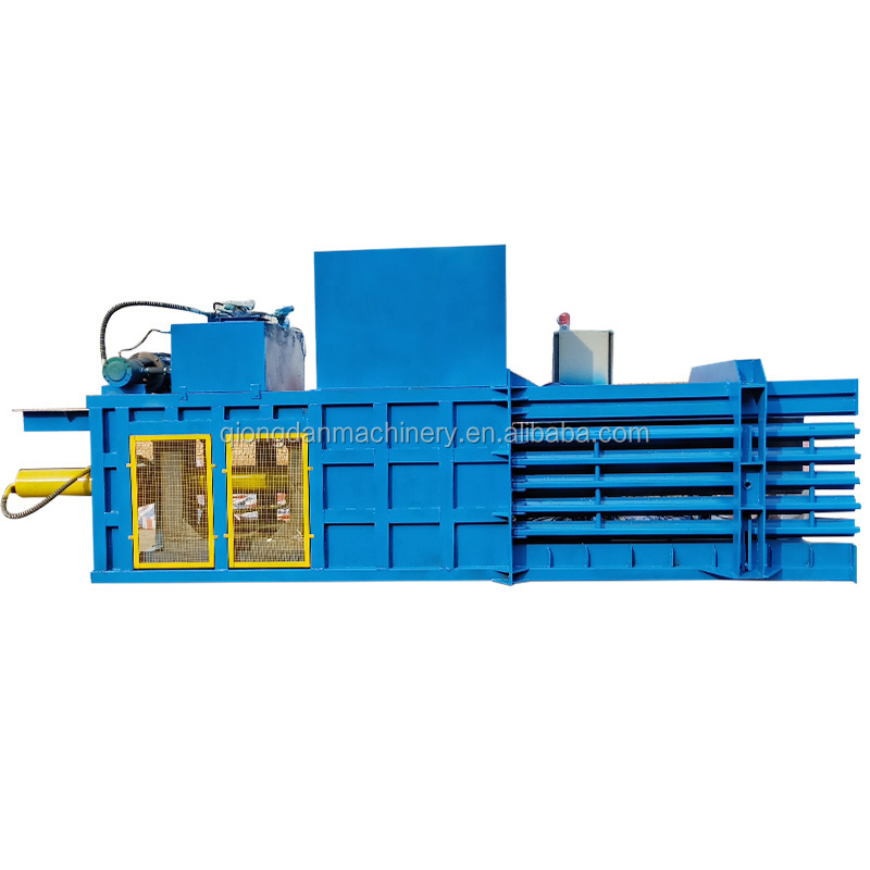 Horizontal hydraulic waste paper baler bailing compactor machine for plastic film wool cotton