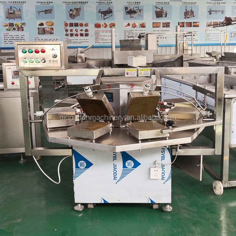 Commercial maquinas de obleas wafer oblea making forming machine stroopwafels making machine syrup waffle forming machine