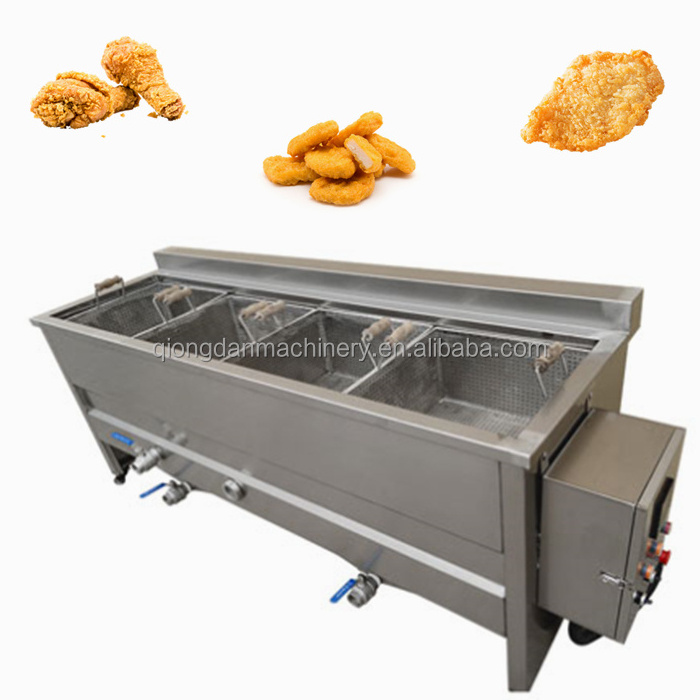 Industrial equipment in burger king french fries chicken basket type deep fryer machine Peanut banana chips frying machine