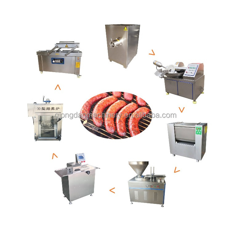 Precio Embutidora Industrial De Chorizo Stainless Steel Sausage Make Machine Complete Chicken Fish Sausage Production Line Price