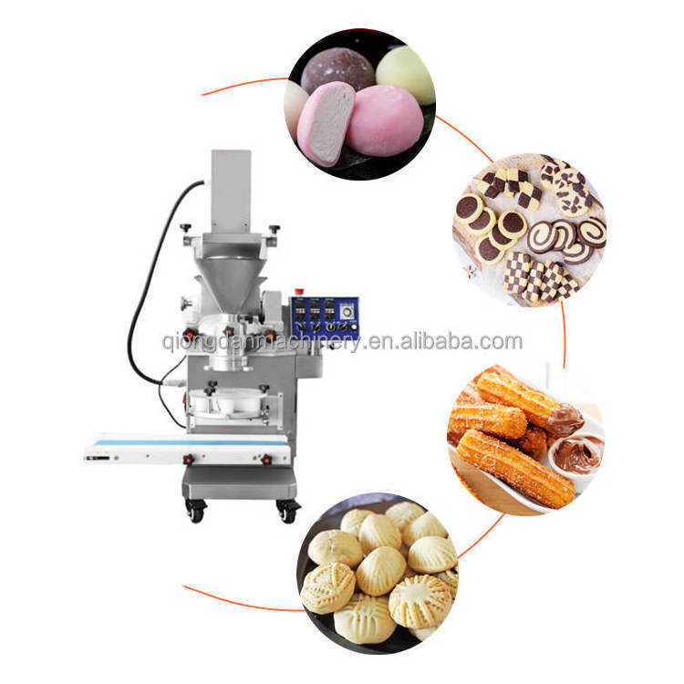 Automatic Coxinha Kibbeh Rheon Encrusting Kubba Falafel Machine Maker Filling Moon Cake Making Machine