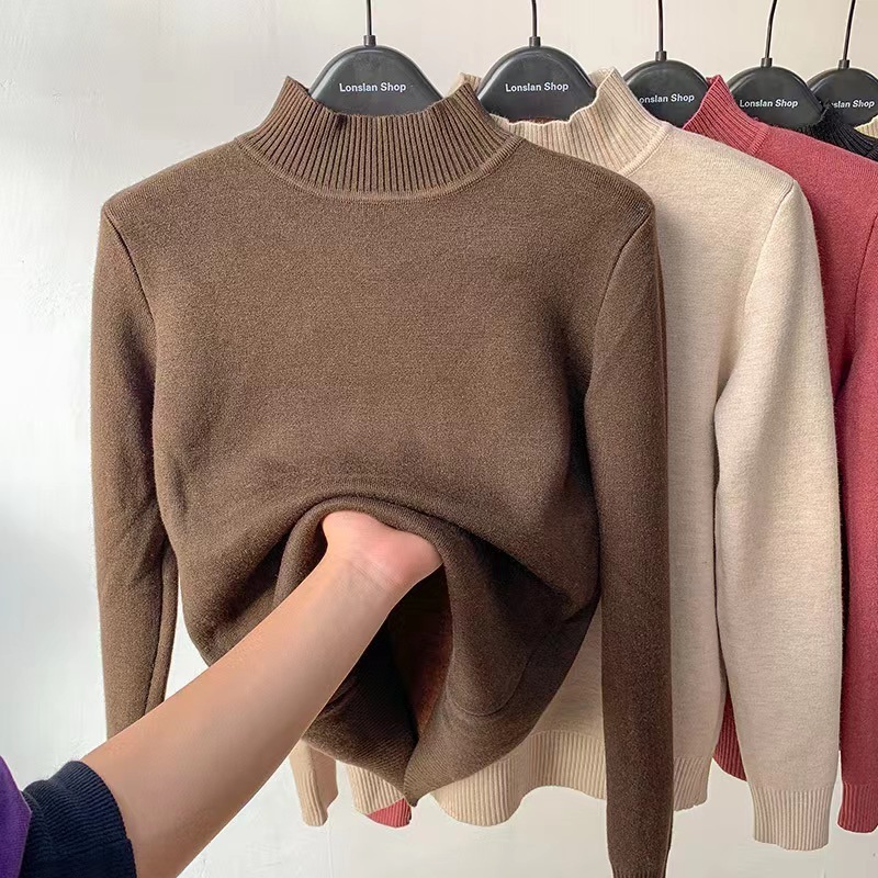 Women Casual Long Sleeve Sweaters Crew Neck Solid Color Soft Ribbed Knitted Oversized Pullover Loose Fit Jumper