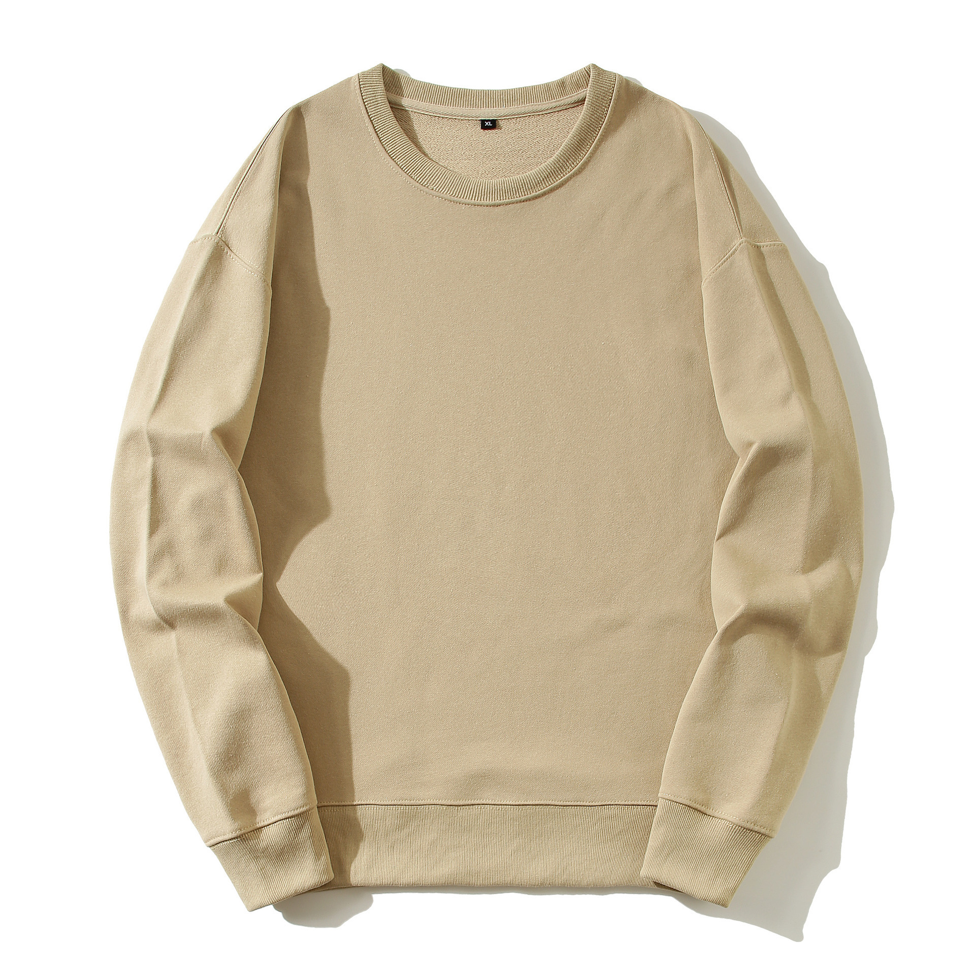 Wholesale Ready Stock Blank 420 gsm 100 Cotton Unisex  Pullover Blank Crewneck Sweatshirt