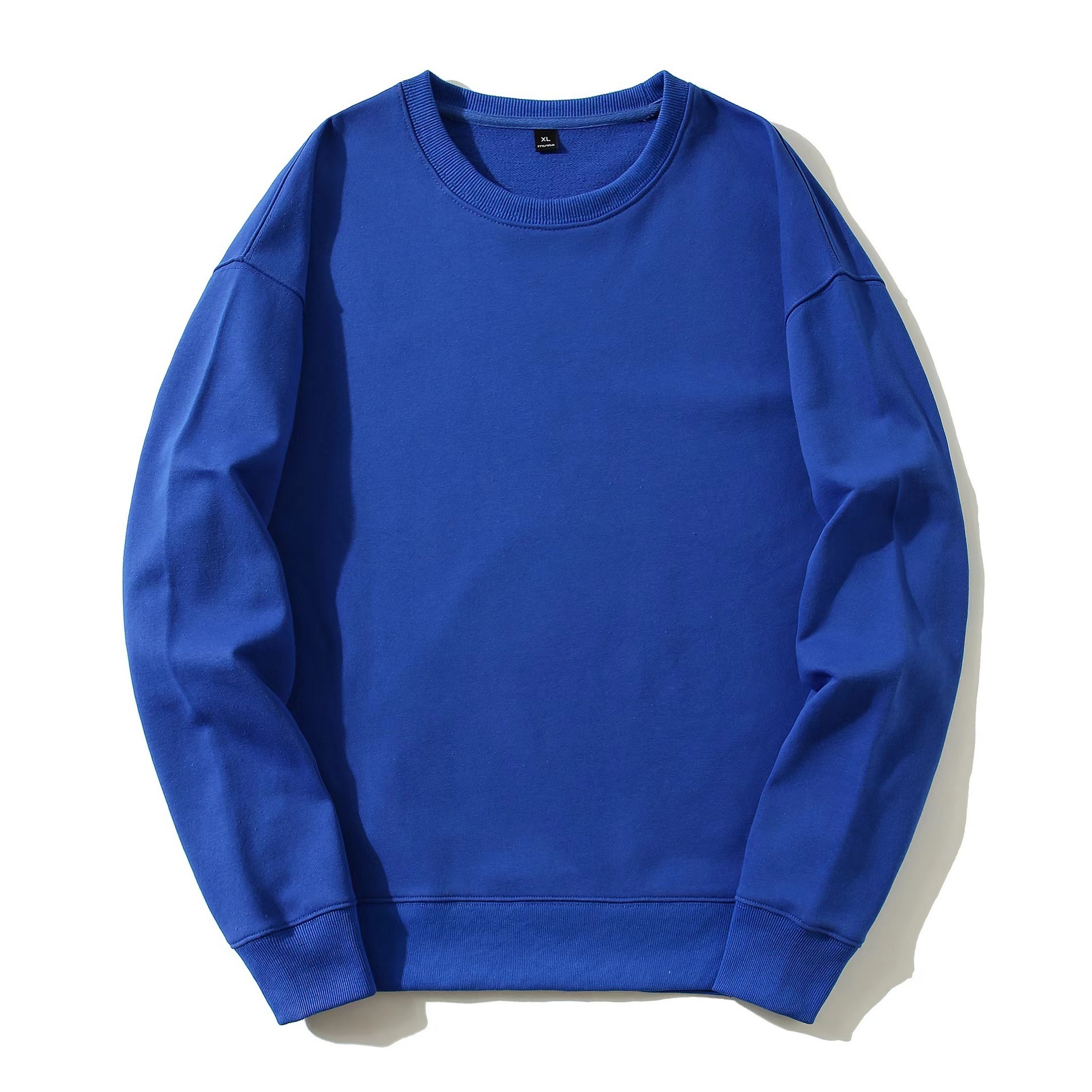 Wholesale Ready Stock Blank 420 gsm 100 Cotton Unisex  Pullover Blank Crewneck Sweatshirt