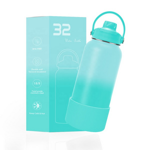 32oz 1000ml Water Bottle Wide Mouth Flask Water Bottle Insulated Double Wall Stainless Steel Water Bottle