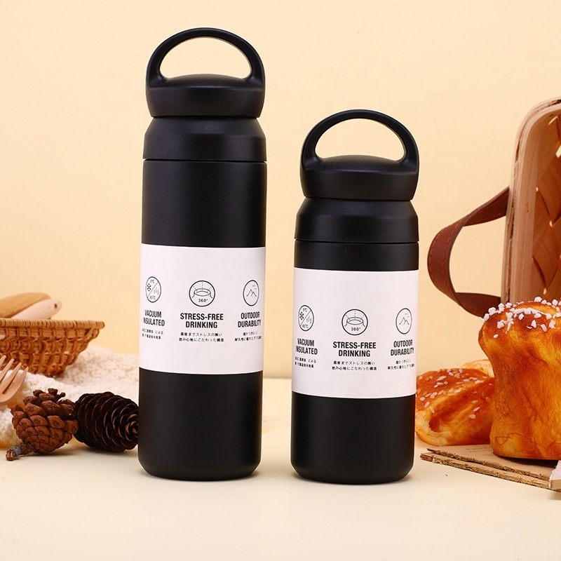 wholesale 350ml 500ml  Wide Mouth Stainless Steel Powder Coated Vacuum Insulated Sports Water Bottle