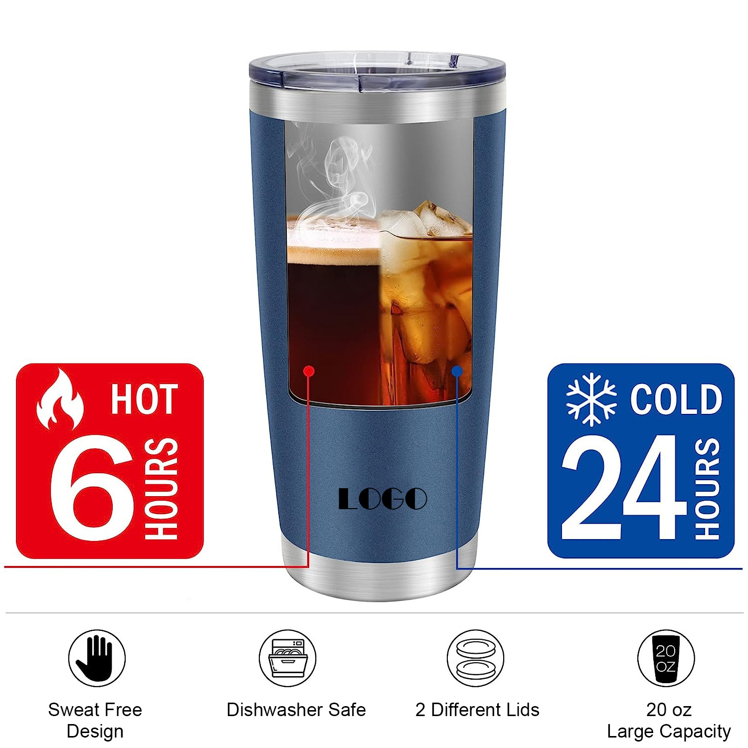 Travel Mug  Stainless Steel Double Wall Vacuum Coffee Mug Travel tumbler Manufacturer