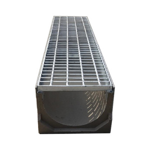 Customized Outdoor Stainless Steel Grating For Drain Cover Water Drainage Channel With Composite Resin Plastic With Grating