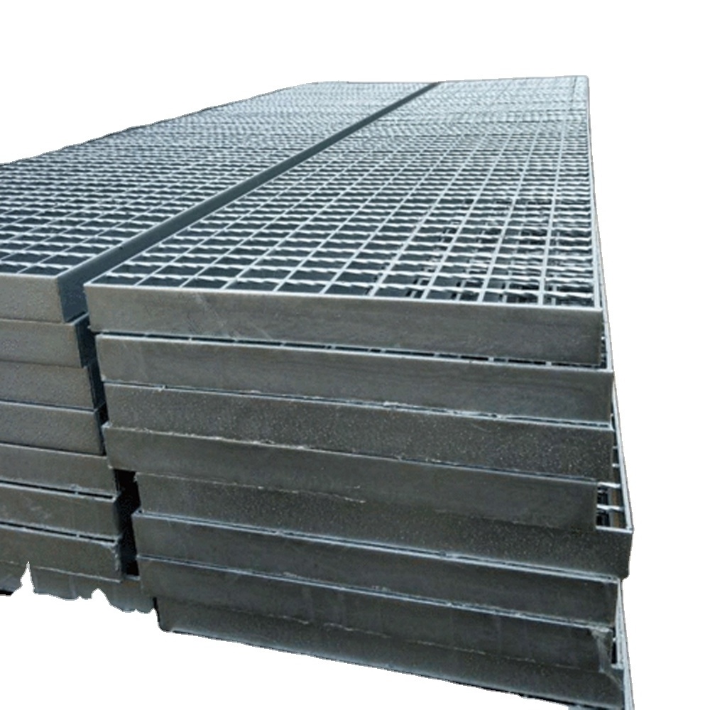 Light Steel Structure Hot Dipped Galvanized Serrated Flat Steel Grating Bar Welded HDG Grating Panel