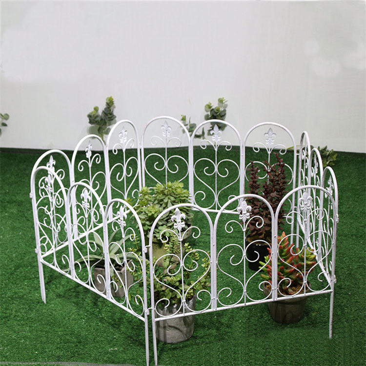 Garden Yard Wrought Iron Small Fence Flower Climbing Frame Garden Flower Bracket Plant Climbing Frame Garden Fence