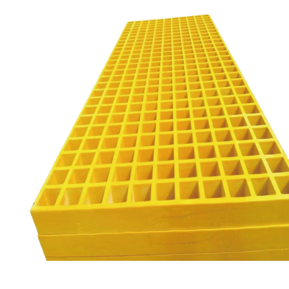 Micro Mesh Polyurethane Resin Molded Grille GRP Fiberglass Bar Smooth Molded Grating FRP Grating for Corrosion Resistant Shelves