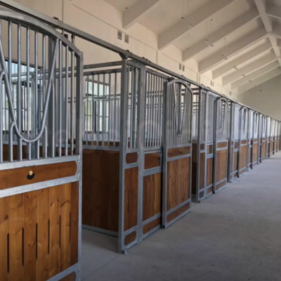 3.6x2.2m Hot Dip Galvanized Large Horse Barn Horse In a Box Stall Barn With Split Door