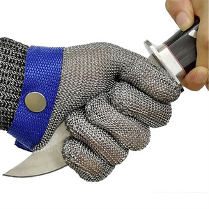 Cut Resistant Chain Mail Glove Metal Mesh Meat Cutting Gloves