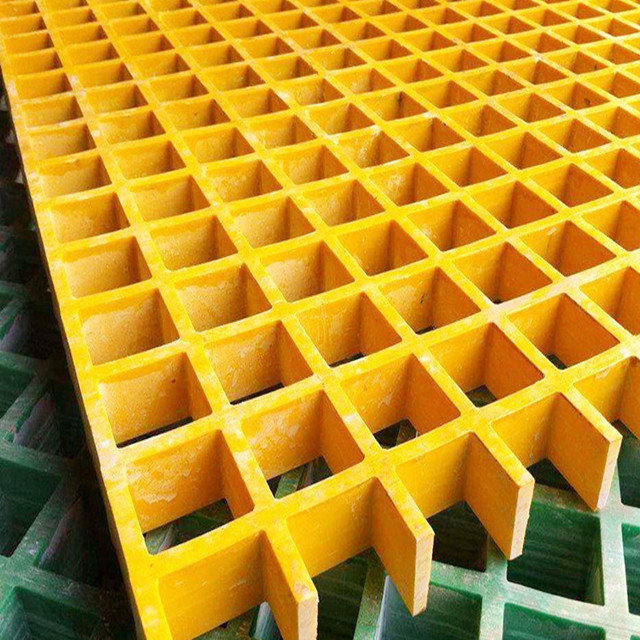 GRP Grating with Gritty Cover Anti-Fire FRP Grating With Chequer Plate Cover For construction materials customized manufacturers