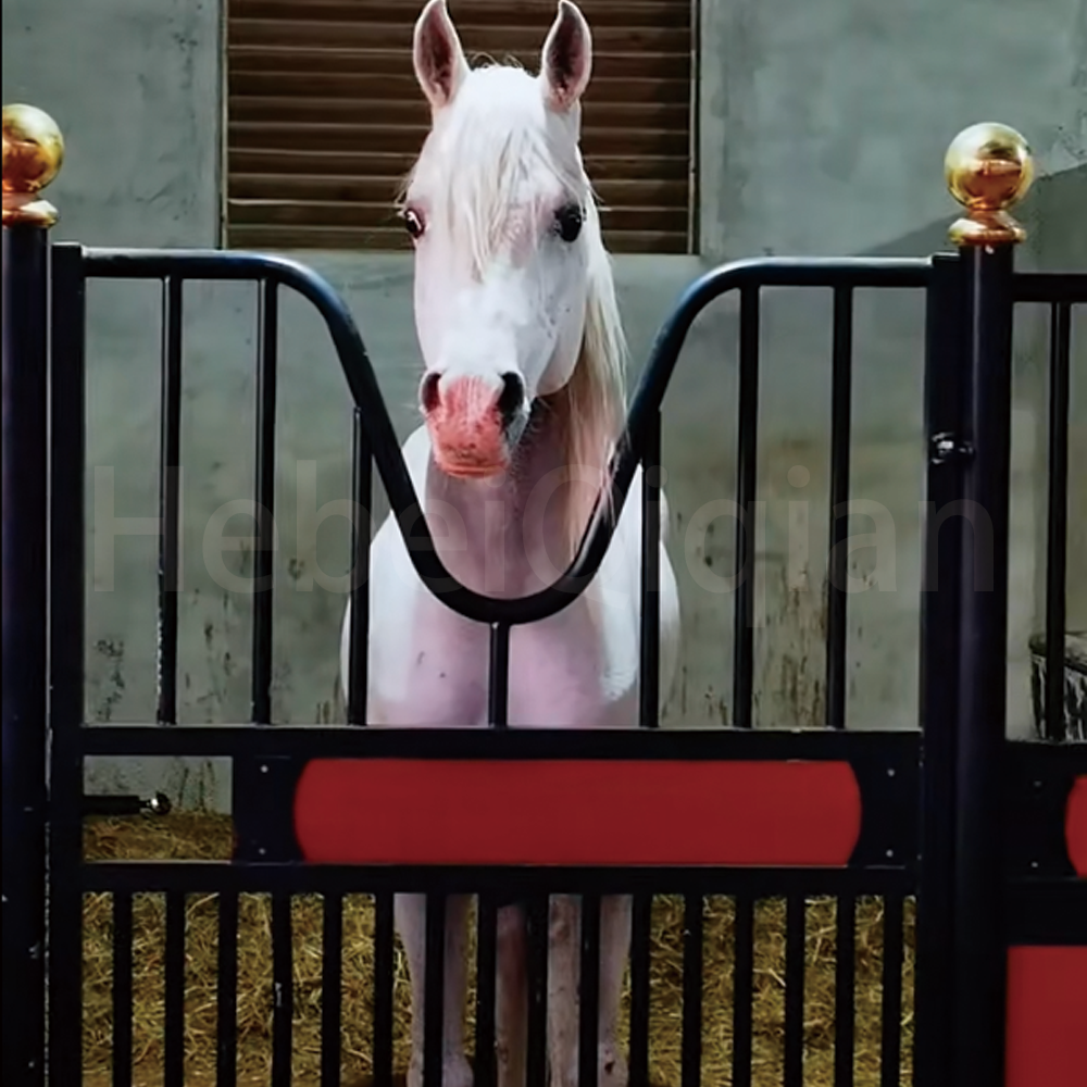 Luxury Horse Stall Horse Stable With Sliding Door Classic Equine Stall Fronts Galvanized Horse Stall Equipment