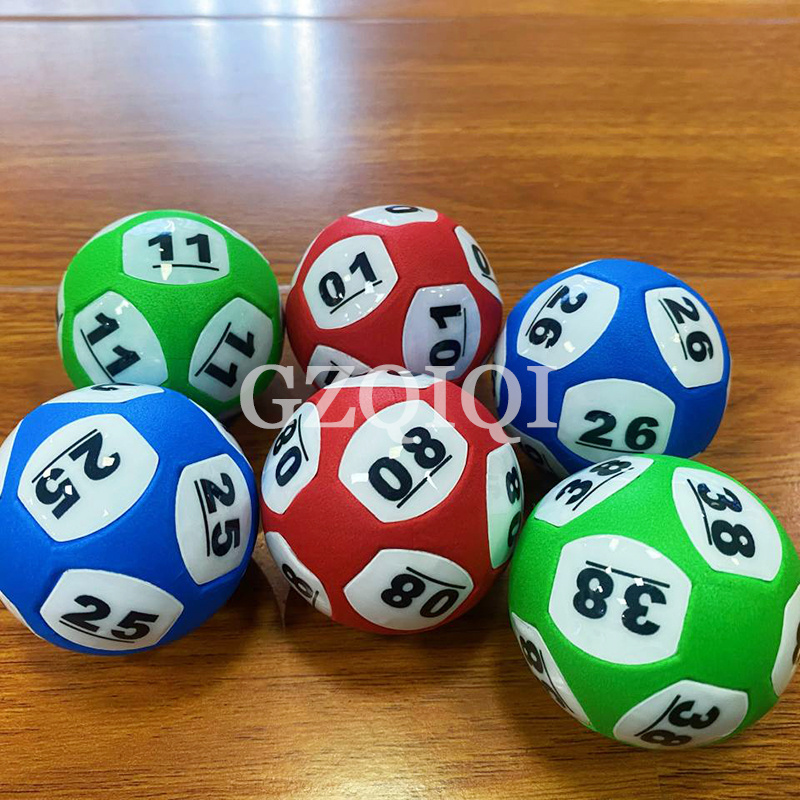 Factory wholesale Eva Solid Ball, 12 printed number ball, lottery machine use