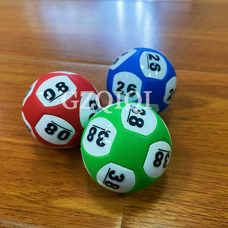 Factory wholesale Eva Solid Ball, 12 printed number ball, lottery machine use