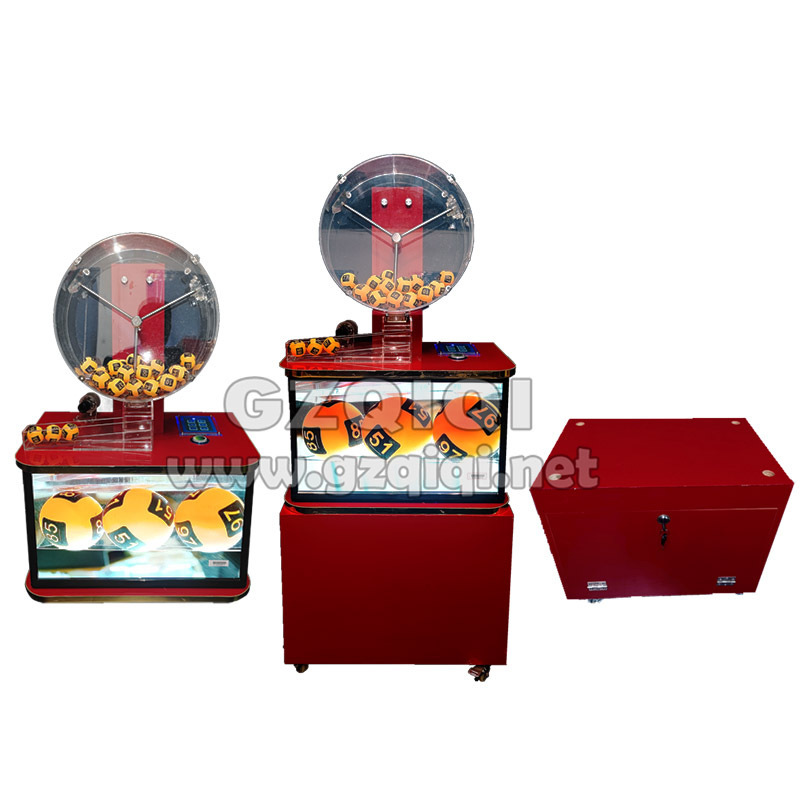 Entertainment Lucky draw machine by mechanism for lotto game machine with TV J350V