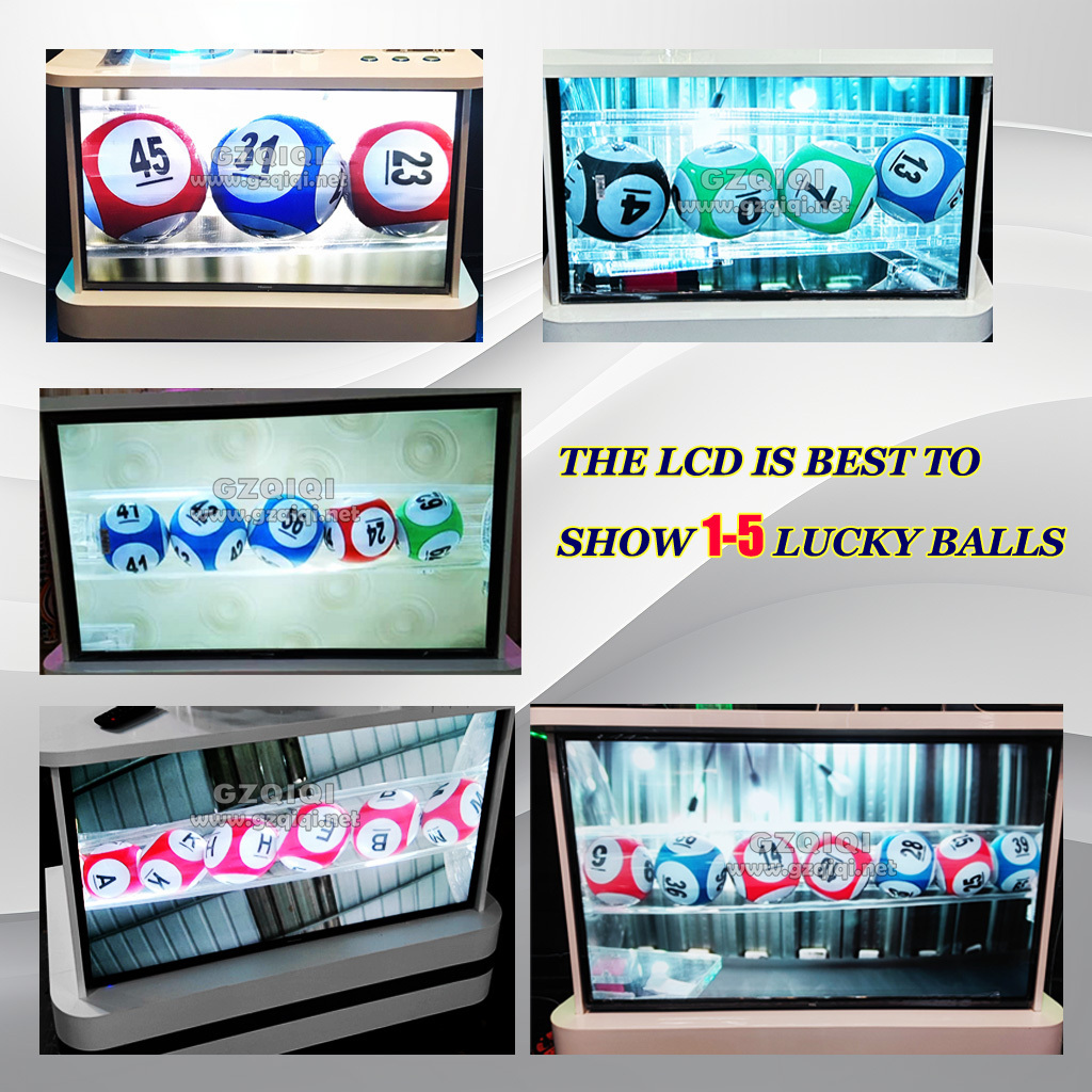 Air Mix Lottery Ball Machine with elegant looking for lucky draw 1D 2D 3D 4D 5D 6D lotto games