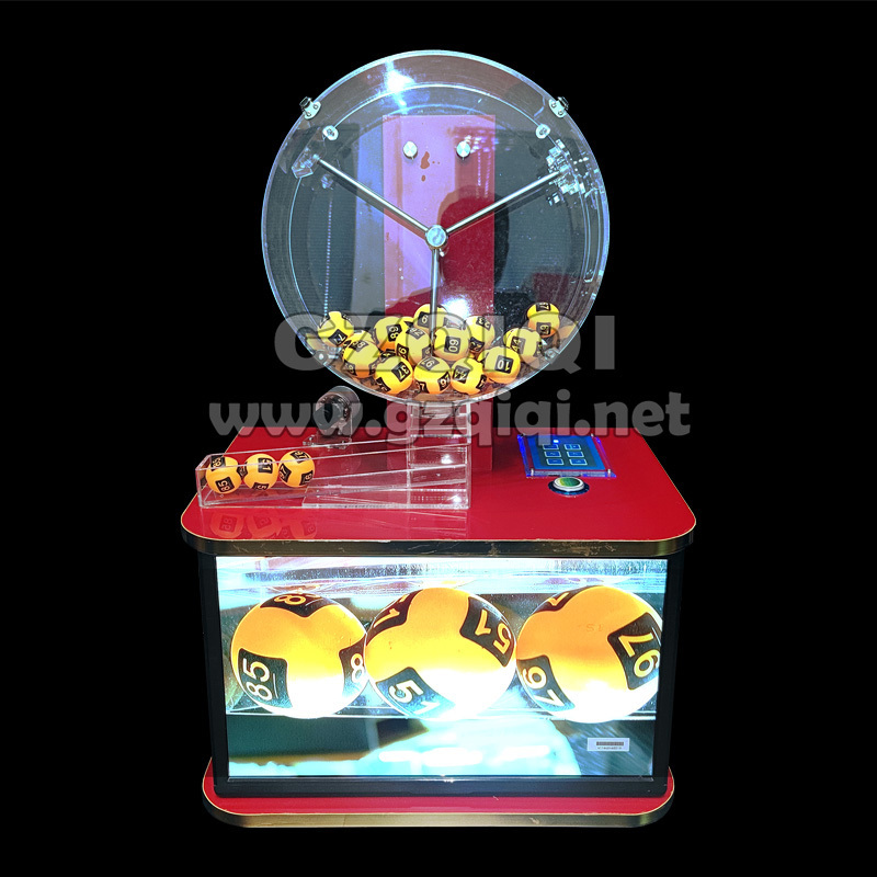 Entertainment Lucky draw machine by mechanism for lotto game machine with TV J350V