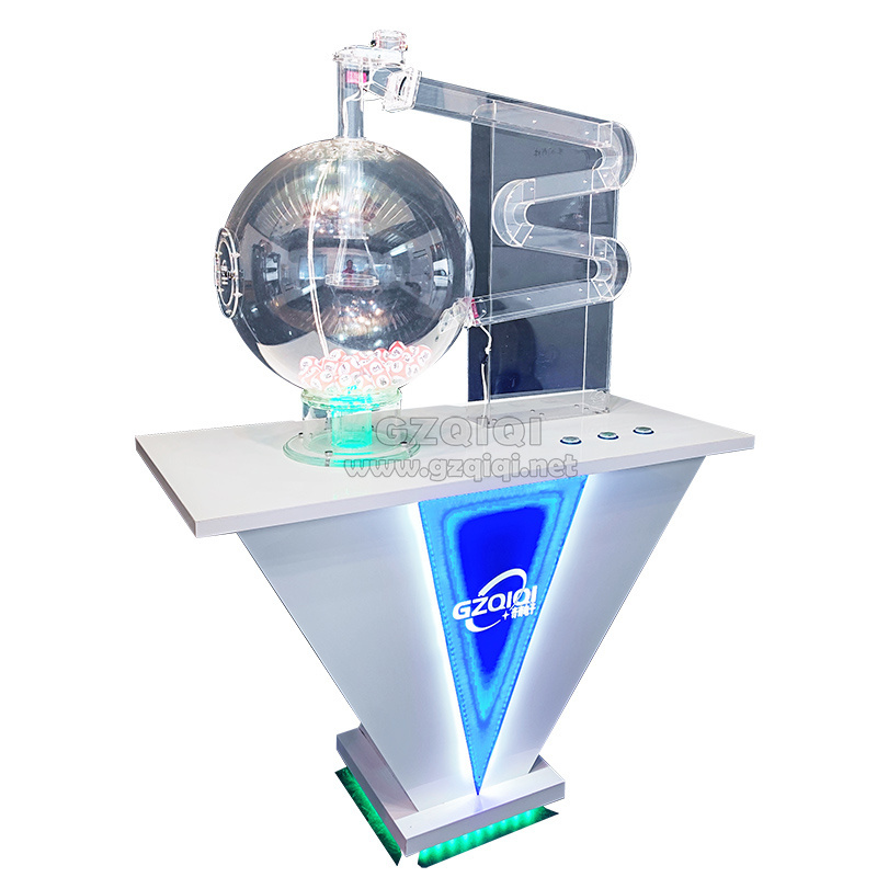 Air mixing balls draw machine for 3D 4D 5D 6D lucky draw  lotto machine